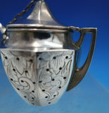 Webster Sterling Silver Tea Ball Teapot Shape Engraved Flowers 2" (#6829)