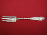 Old English Antique Eng w/ Flowers Dominick Haff Sterling Pastry Fork Square