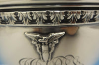 Durgin Sterling Silver Tea Set West Point 1919 5pc w/Acanthus Leaf Border #0465