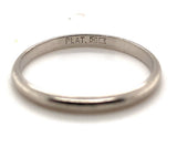 Simple 950 Platinum Wedding Band Ring Jewelry Size 7 (#J5873)