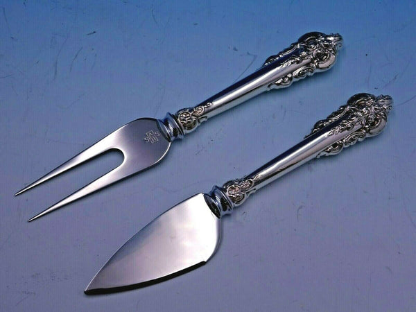 Grande Baroque by Wallace Sterling Silver Hard Cheese Serving Set 2pc Custom