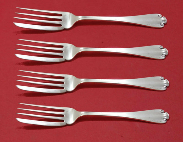 Flemish by Tiffany and Co Sterling Silver Fish Fork Set 4pc AS Custom Made 7"