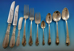 Troubadour by Frank Whiting Sterling Silver Flatware Service Set 65 Pcs "D" Mono