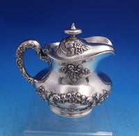 Buttercup by Gorham Sterling Silver Syrup Jug with Attached Lid #A4111 (#7017)