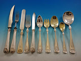 Shell by Gorham Silverplated Flatware Set Service Massive 417 Pieces Monogram P