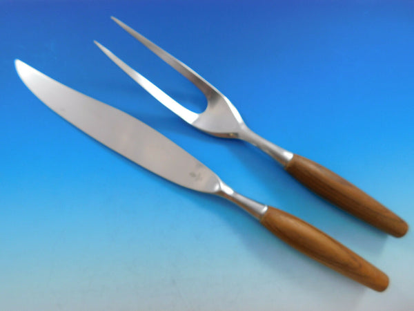 Classic Fjord Teak by Dansk Stainless Steel 2-piece Roast Carving Set New