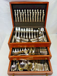 Shell by Gorham Silverplated Flatware Set Service Massive 417 Pieces Monogram P