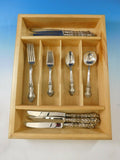 Meadow Rose by Wallace Watson Sterling Silver Flatware Set Service 30 pcs Dinner