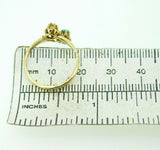 10k Yellow Gold Victorian Genuine Natural Turquoise and Diamond Ring (#J4533)