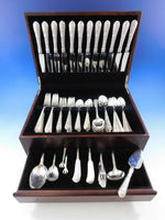 Bridal Bouquet by Alvin Sterling Silver Flatware Service 12 Set 92 pieces Dinner