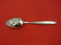 Lace Point by Lunt Sterling Silver Berry Spoon with Fruit in Bowl 8 7/8" Serving