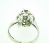 Retro 14k White Gold Genuine Natural Diamond Ring .36ct (#J1933)