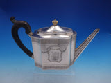 Georgian Henry Chawner English Sterling Silver Tea Pot Teak Handle (#4087)