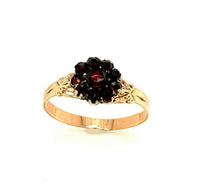 10k Yellow Gold Genuine Natural Bohemian Garnet Ring (#J4791)