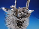 Number 41 by Meriden Silverplate Basket with Squirrel with Applied Roses (#4504)