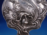 William Kerr Sterling Silver Hand Mirror Art Nouveau #1447 Figural (#6658)