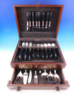 Contrast by Lunt Sterling Silver Flatware Set Service Mid Century Modern 40 pcs