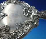 Cupid Sterling Silver Hand Mirror 10 1/2" x 5 3/4" c.1900 Art Nouveau (#5726)