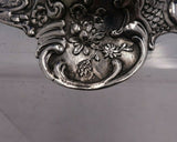 Dutch .800 Silver Candlestick Pair Repoussed Cherubs and Flowers 7 1/4" (#4071)