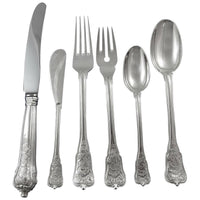 Rosenborg by A. Michelsen Sterling Silver Flatware Set Service Dinner Size 77 Pc