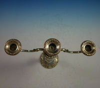 Chantilly by Gorham Sterling Silver Duchess Candelabra Pair 3-Light #750 (#2993)