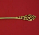Trianon Pierced by Dominick and Haff Sterling Silver Cold Meat Fork Vermeil Pcd