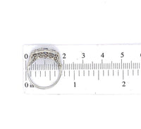 18k White Gold Genuine Natural Ceylon Sapphire Filigree Ring Jewelry (#J5649)