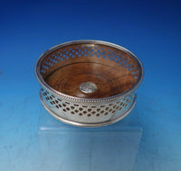 Beaded by Royal Castle Sheffield Silverplate Champagne Coaster Pair (#5860)