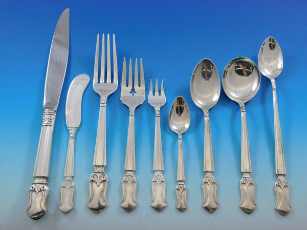 Duke of Windsor by Manchester Sterling Silver Flatware Set Service 115 pc Dinner