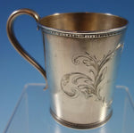 Tifft & Whiting Coin Silver Baby Cup with Engraved Scrollwork (#2167)