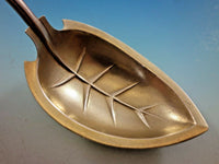 Wood & Hughes Sterling Silver Platter Spoon w/3-D Woman Gold Washed 10 3/4"