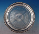 Sterling Silver Relish Tray Round with Etched Glass 8" (#6469)