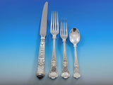 Coburg CJ Vander English Sterling Silver Flatware Set 12 Service Dinner 61 pcs