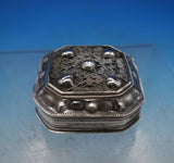 Dutch .833 Silver Box with Applied Filigree on Lid 1" x 2 1/8" 1.4 ozt. (#6843)