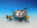 Butterfly Ginkgo by Michael Aram Stainless Steel & Glass Nut Dish w/ Spoon - New