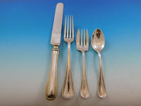 Commonwealth Engraved by Watson Sterling Silver Flatware Set 132 Pcs Dated 1910