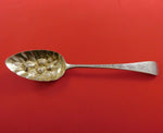 Peter and William Bateman English Sterling Silver Berry Spoon GW Embossed Fruit