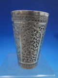 Middle Eastern Sterling Silver Tumbler Cup Persian Hand Chased Engraved (#6708)