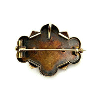 14k Yellow Rose Gold Victorian Pearl Pin with Applied Gold Leaves (#J5381)