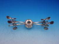 Georgian English Sterling Silver Adjustable Warming Stand with Burner (#4204)