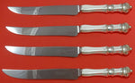 Carpenter Hall by Towle Sterling Silver Steak Knife Set 4pc Texas Sized Custom