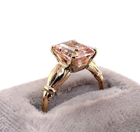 10k Rose Gold 2.15ct Genuine Natural Morganite Ring Jewelry (#J5741)