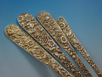 Repousse by Kirk Sterling Silver Flatware Service For 12 Set 143 Pcs Dinner Size