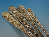 Repousse by Kirk Sterling Silver Flatware Service For 12 Set 143 Pcs Dinner Size