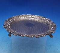 Repousse by Kirk Sterling Silver Tray Round w/ Rococo Border 925/1000 #8 (#7002)