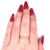 14k Yellow Gold Wedding Band with Raised Scallop Jewelry (#J5729)