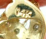 Laura Ramsey 14k Gold Briolette Genuine Natural Amethyst Pendant (#J451)