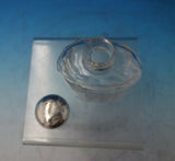 English Estate Sterling Silver and Glass Dresser Jar 4" x 1 3/4" (#6078)