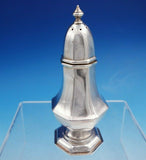 English Sterling Silver Salt and Pepper Shaker Set 2pc Octagonal Shape (#3307)