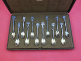 Floral by Tiffany & Co. Sterling Silver Demitasse Spoon set of 12 GW 4"